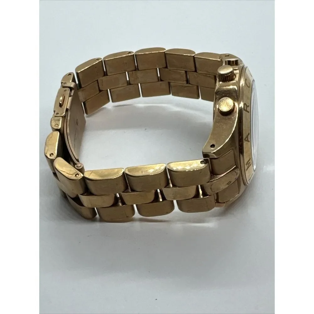 Marc Jacobs Blade MBM3102 Women's Stainless Steel Analog Gold Dial Watch JNA738